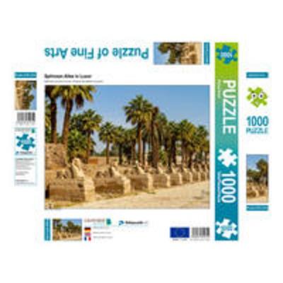 CALVENDO Puzzle Sphinxen Allee in Luxor | 1000 Teile Lege-Größe 64x48cm Foto-Puzzle für glückliche Stunden