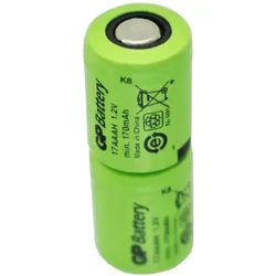 GP KAN 1/3AAA Micro Akkupack 2,4 Volt 170mAh NiMH Akku ca. 28x11mm