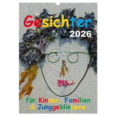Gesichter für Kinder, Familien & Junggebliebene (Wandkalender 2026 DIN A3 hoch), CALVENDO Monatskalender