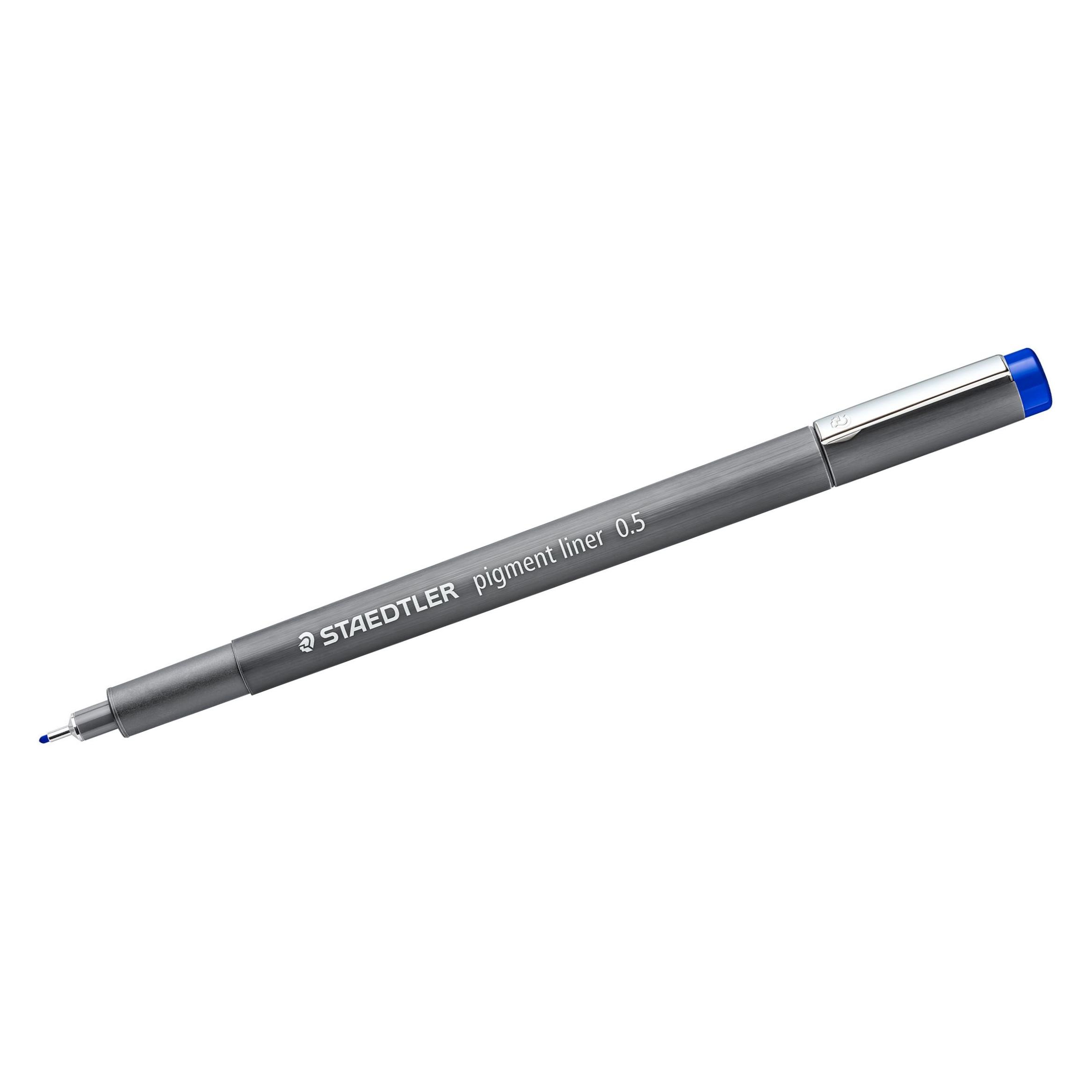Staedtler pigment liner 308 Fineliner, Einzelprodukt, blau, ca. 0,5 mm (1x) (308 05-3)