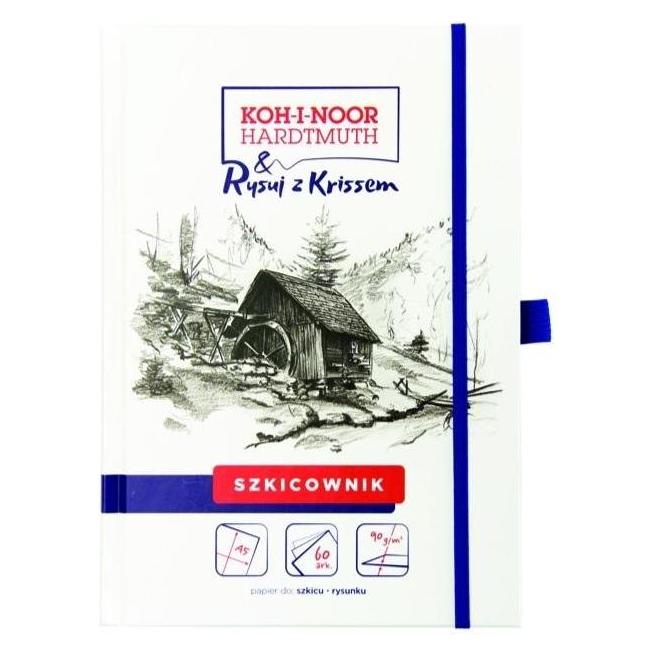 Koh-i-Noor Skizzenbuch A5/60K 90g Zeichnen mit Kriss (A5, Blanko, Harter Einband) (54625226)