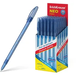 Kugelschreiber 0,26mm 50er Pack Blau - Kulis Kulischreiber Stifte Schreibstifte für Schule & Bürobedarf - Neo Original