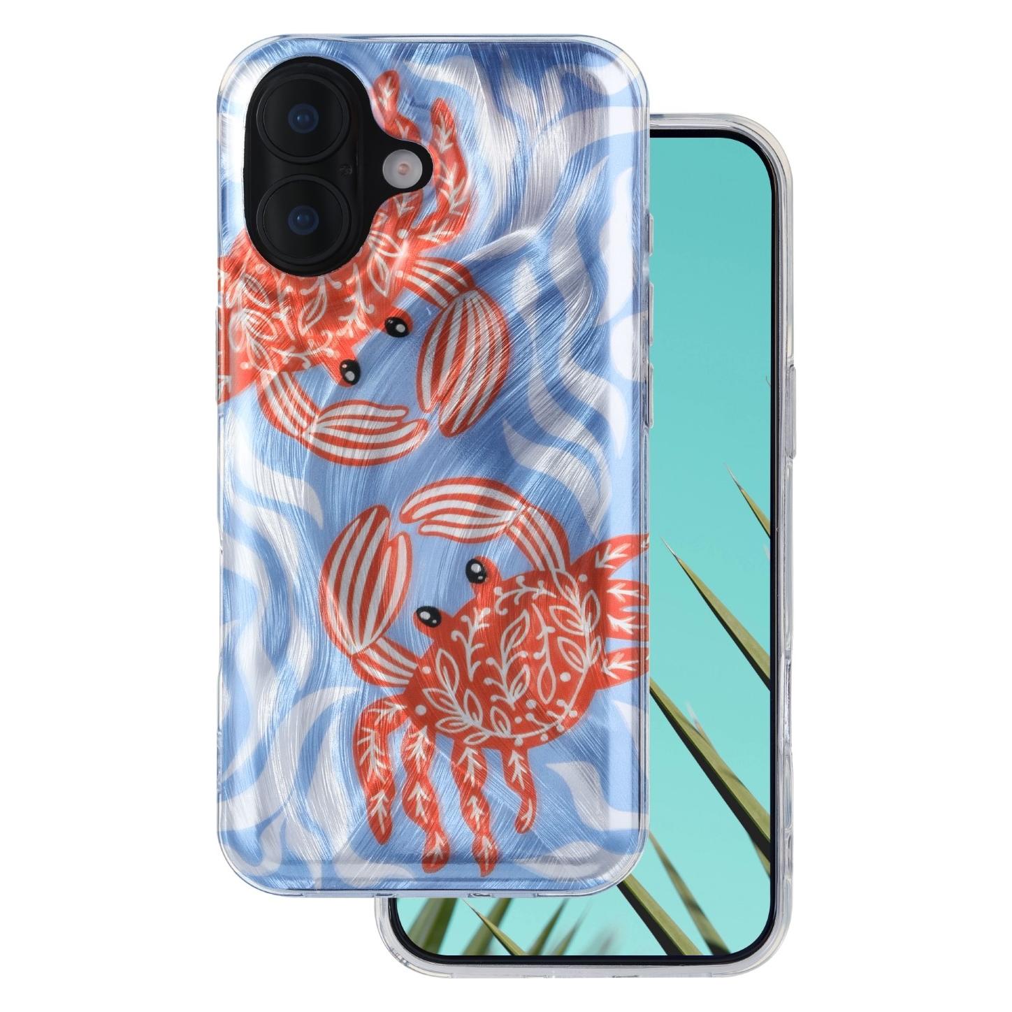 OEM Ultra Trendy Summer case for iPhone 16 6,1" crab (Apple iPhone 16) (GSM277393)