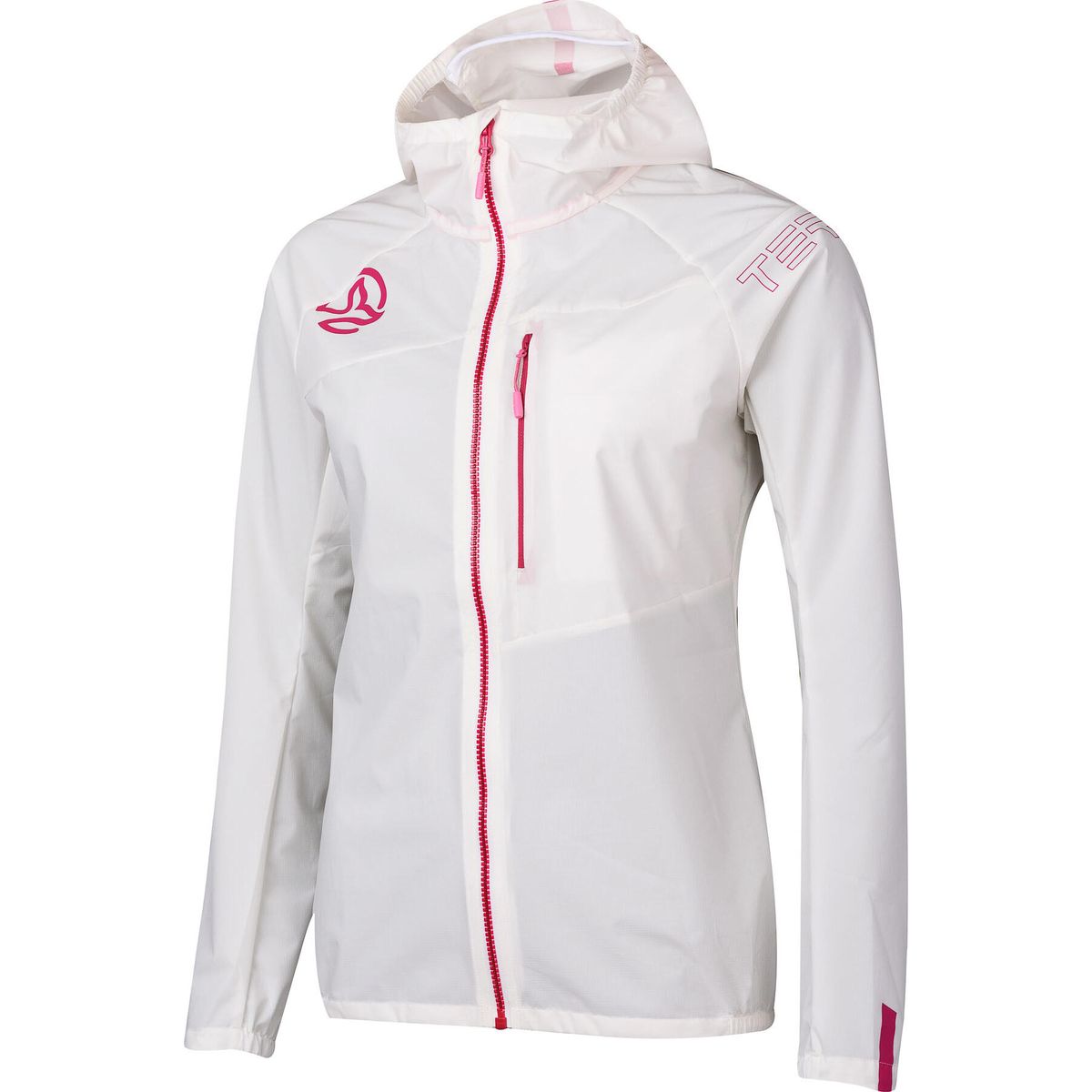 Ternua Helium Lite Jacket W pure white/raspberry (1289) S 1644276-1289-S