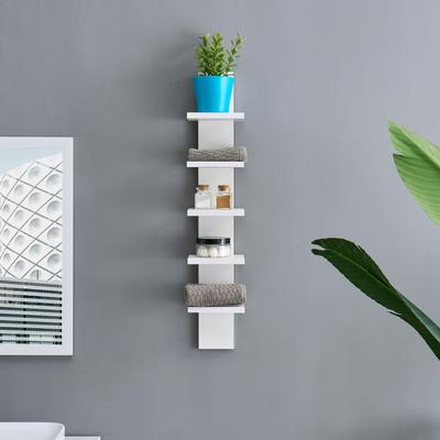 "Danya B. Utility Column 5.5"" x 6"" x 30"" Spine Wall Shelves - White"