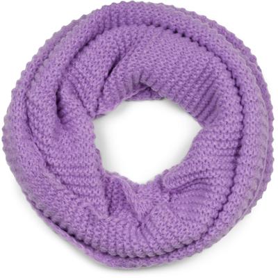 Loop STYLEBREAKER "Strick Loop Wellenmuster", Damen, lila (flieder), Obermaterial: 100% Polyacryl PAN., Modisch, Modetücher Loop