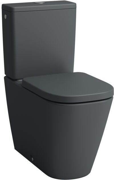 Laufen Meda Stand-WC-Kombination H8241117580001 36x68cm, spülrandlos, graphit matt