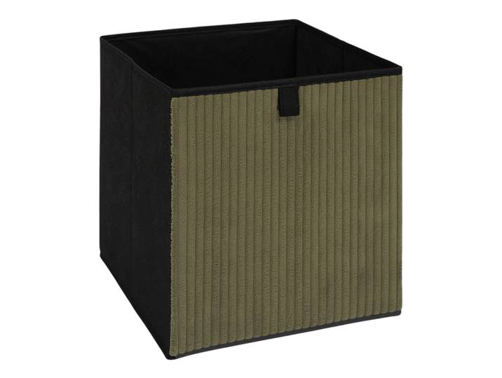 Cube de rangement pliable, velours côtelé - Blancheporte