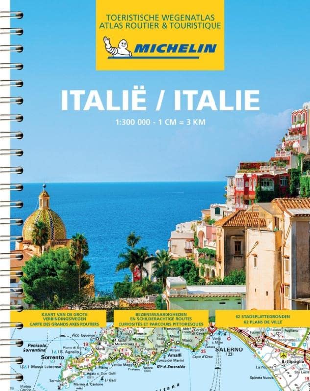 Atlas routier à spirales - Italie (multilingue)   Michelin
