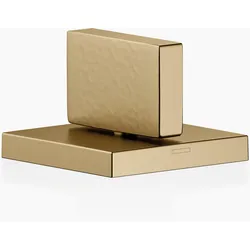 Dornbracht MEM Seitenventil, rechtsschließend, kalt, mit Hammerschlag Struktur, 20004782-39, Farbe: Dark Brass gebürstet