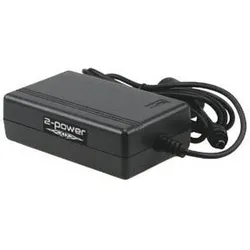 2-Power AC Adapter 19V 3.75A 75W includes power cable (75 W), Notebook Netzteil, Schwarz