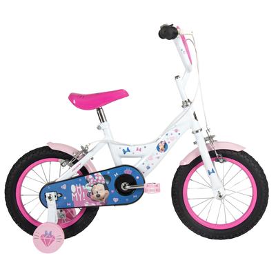 Kinderfahrrad HUFFY "Huffy Disney Minnie 14-Zoll-Fahrrad", pink (weiß), Fahrräder, Kinder, 14 Zoll (35,56cm) hinten: 14 Zoll (35,56cm)