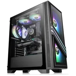 Thermaltake Versa T35 TG RGB (ATX, mATX, Mini-ITX), PC Gehäuse, Schwarz