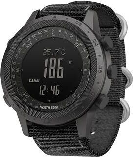Quick Pick Pro North Edge Desert Outdoor Adventure Watch With Altimeter Barometer & Compass nylon Strap