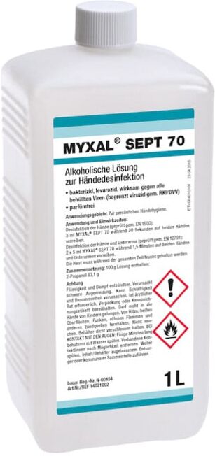 Myxal SEPT 70 Désinfectant sans parfum 1L flacon rigide ; PGP (14021005)