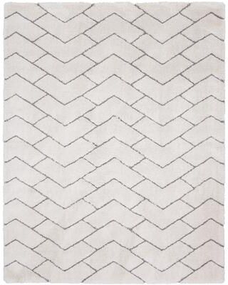 Nourison Dreamy Shag Contemporary Chevron Geometric Abstract Area Rug