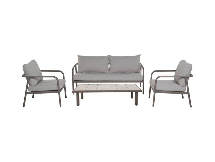 Schou Gartenlounge Olga 4 teilig Dusty Walnuss