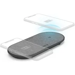 Hama QI-FC10 DUO (10 W), Wireless Charger, Schwarz