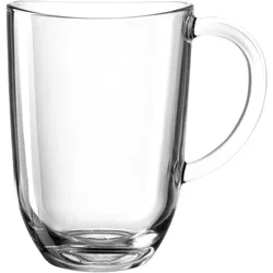 6er-Set Leonardo Latte-Macchiato-Becher Napoli 380 ml Glas Transparent Klar