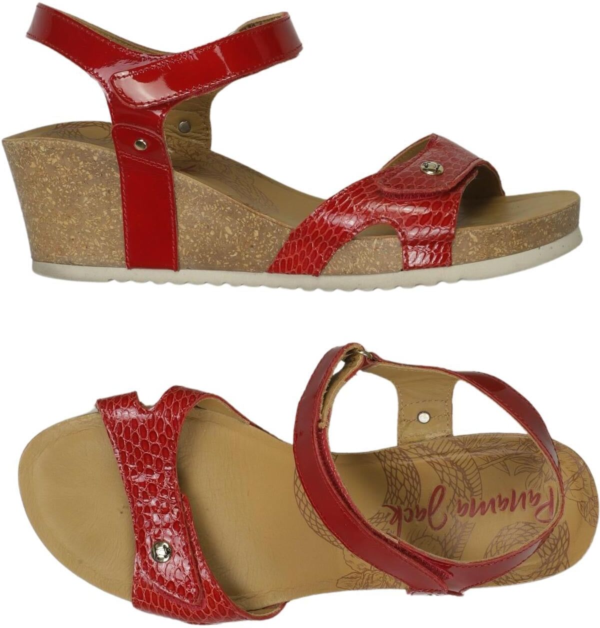 Panama Jack Damen Sandalen, Rot, Gr. EU 39, kein / Etikett - Second Hand