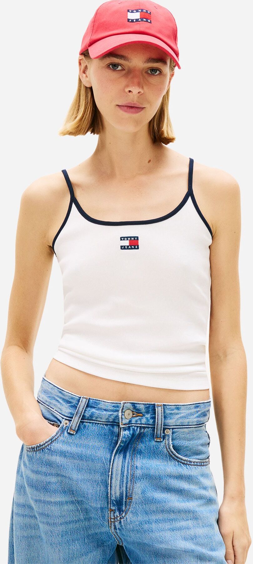 Tommy Hilfiger Spalline W - Canotta - Donna - Bianco XS