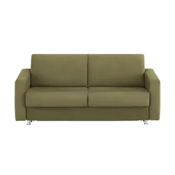 Schlafsofa aus Mikrofaser München , grün