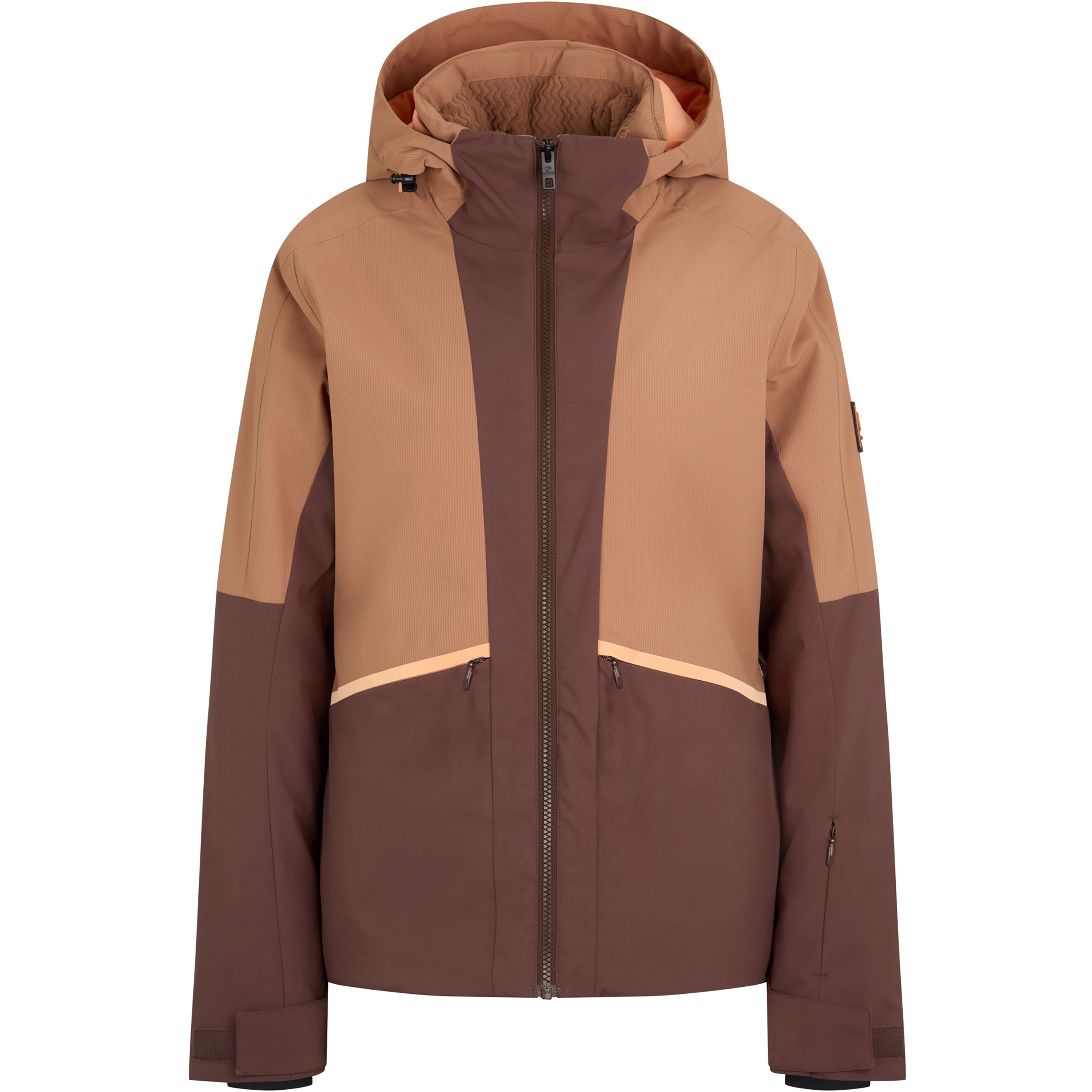 Ziener Tawia-Z Damen Isolationsjacke braun Größe XS Skifahren Winddicht