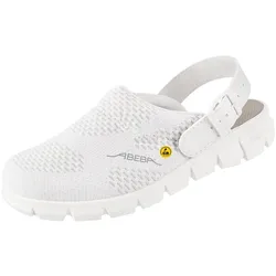 Abeba, Sicherheitsschuhe, ESD-Berufsschuh OB (Clog) Dynamic, weiss, Gr.37 (OB, 37)