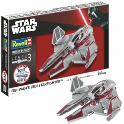 Revell 73607 Star Wars Starter Kit Obi-Wan's Starfighter 1:58, 21 Teile