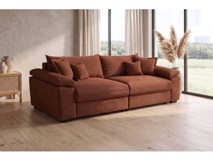 OTTO home Soft&Cosy XL, B: 246 cm - OTTO. Verlässliche Qualität. Mega-Sofa, Cord oder Chenille-Struktur, mit Federkern & 4 Zierkissen