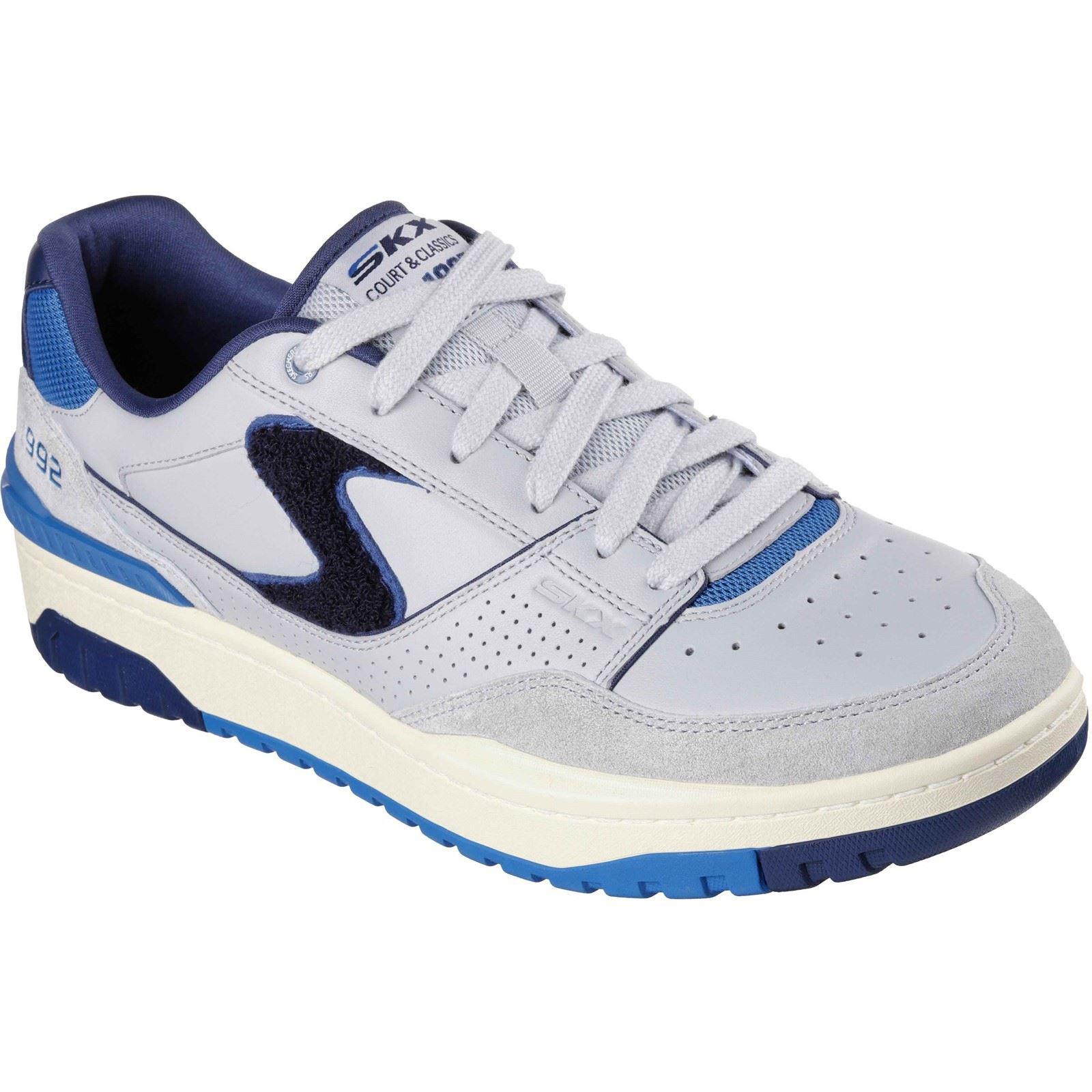 Skechers S-1992 Leder Herren Grau/Blau Standard Sneaker