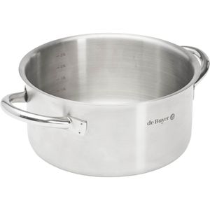 deBuyer Kochtopf Prim Appety 10-350520, 2,5 Liter, induktionsgeeignet, aus Edelstahl, 20 x 10,4 cm (ØxH)