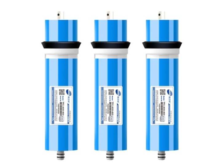 Aevmsor Umkehrosmose-Membranelement, RO-Membran-Umkehrosmose Wasserfilter 50/75/100/200/300/400/600 GPD Austausch Osmose-Wasser, Universell Kompatibel Umkehrosmose RO Membran Ersatz-3Pcs