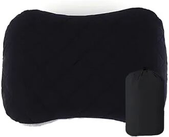 Uplifted Trends Ultralight Inflatable Neck & Lumbar Support Pillow Portable Washable Cover Travel Pillow black