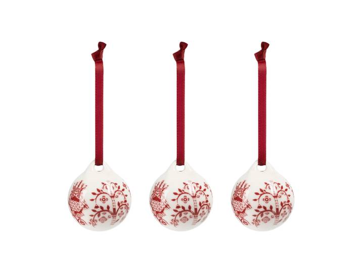 Iittala Taika décoration Grenade rouge, 5 cm, lot de 3