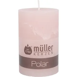 Stumpenkerze POLAR ROSE (DH 7,80x12 cm) - DH 7,80x12 cm