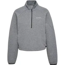 HUMMEL Damen Rolli hmlTECH FLEECE WOMEN BOXY HALF ZIP, Größe L in Grau Grau