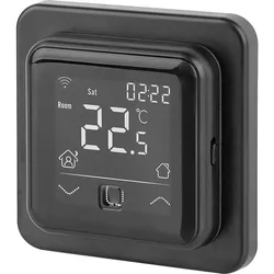 Digitales Unterputz Raumthermostat C16 WiFi in Graphitschwarz inkl. Bodensensor