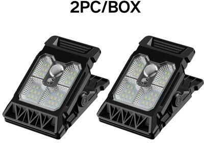 Uplift Picks Smart Solar Motion Sensor Light Clip On Outdoor Garden Lamp 2 Pcs (a) black