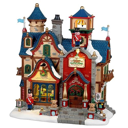 Lemax Santa's Wonderland Verlicht Gebouw Toy Making School