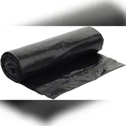 Pack4Food24 250 Müllsäcke Abfallsäcke schwarz LDPE 150l 500+300x1100mm T65 auf Rolle