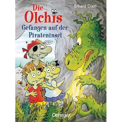 Die Olchis. Gefangen auf der Pirateninsel, Gebundene Ausgabe von Erhard Dietl, Verlag Friedrich Oetinger GmbH