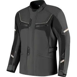 Rusty Stitches Luke, Textiljacke wasserdicht - Dunkelgrau/Schwarz - L