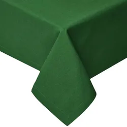 TISCHDECKE dunkelgrün 178/305 cm, 100% Baumwolle