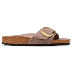 Birkenstock für Damen. 1032935 Sandalen Madrid Big Buckle (Schmale Passform) taupe (38), Wohnung, Keine, Lässig