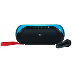 Bigben PARTY Lite 2. Gen - BT-Speaker (10 h), Bluetooth Lautsprecher, Schwarz, Mehrfarbig