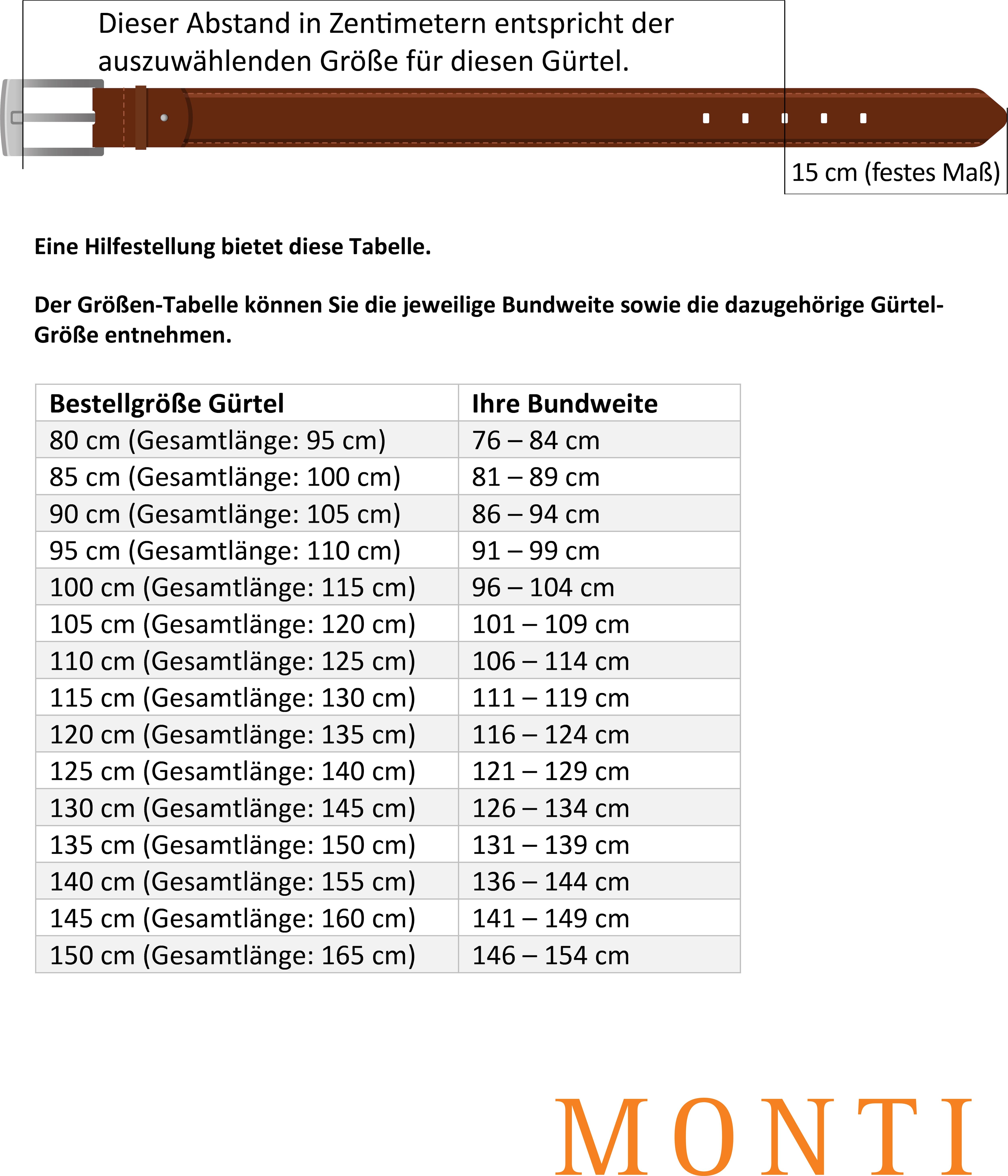 Koppelgürtel MONTI "BERLIN", Herren, Gr. 115, schwarz, Materialmix, unifarben, Gürtel Koppelgürtel, 3,5 cm breit, Klassisch-Business, Koppelschliesse schwarz 115