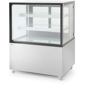 Arktic Kühlvitrine 233337, weiß, 300 Liter, 2 Regalböden, doppelt verglast