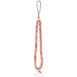Hello Kitty Pearls Kitty Head - Anhänger für das Handy (rot)