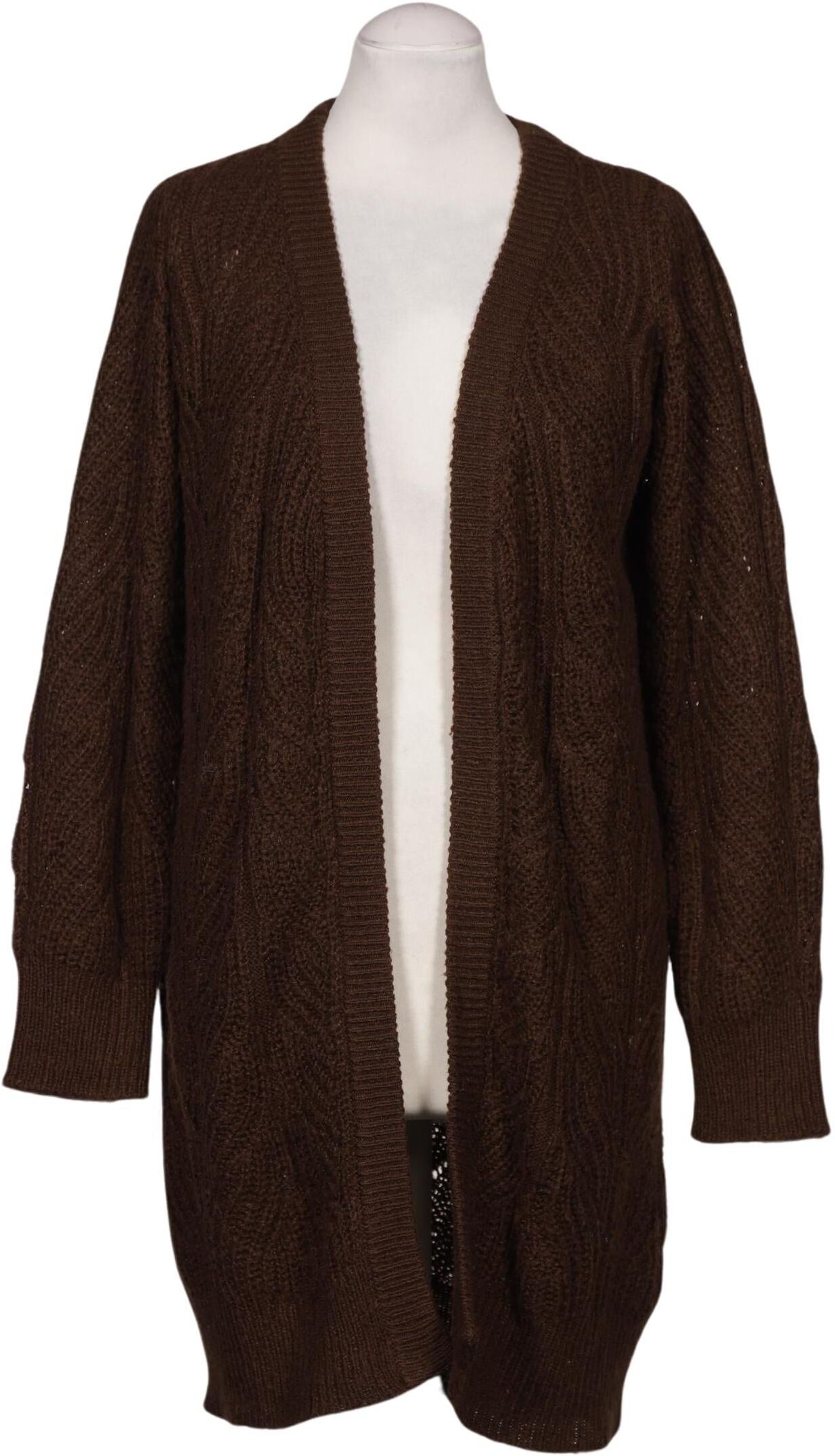 Object Damen Strickjacke, Braun, Gr. S, Synthetik / Baumwolle - Second Hand